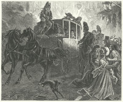 Attentat auf Napoleon, Paris von Frederic Theodore (after) Lix
