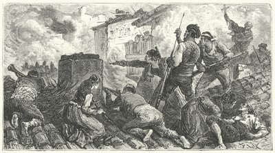 Verteidigung von Saragossa gegen die Franzosen von Frederic Theodore (after) Lix