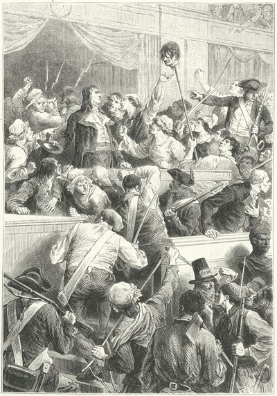 Aufstand vom 1. Prairial Jahr III, Paris, 20. Mai 1795 von Frederic Theodore (after) Lix