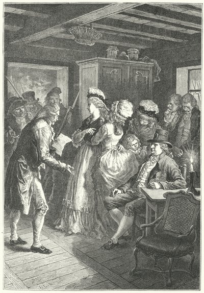 Die Verhaftung von Ludwig XVI. und seiner Familie in Varennes von Frederic Theodore (after) Lix