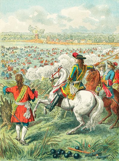 König Ludwig XIV überquert den Rhein von Frederic Theodore Lix