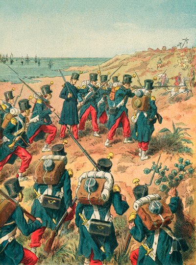 Landung der Franzosen in Sidi-Ferruch von Frederic Theodore Lix