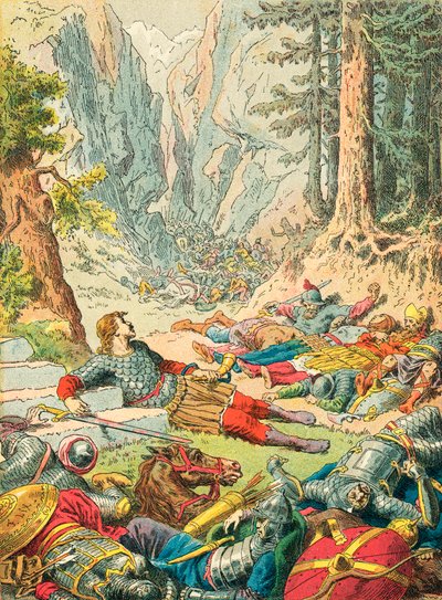 Roland in Roncevaux von Frederic Theodore Lix