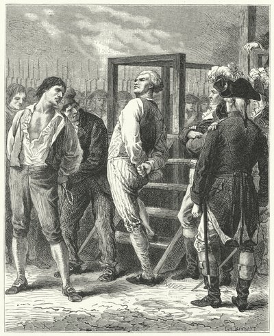 Die Hinrichtung von Georges Danton, 1794 von Frederic Theodore Lix