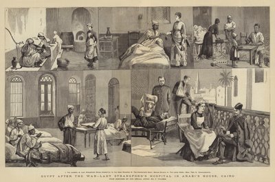 Ägypten nach dem Krieg, Lady Strangfords Krankenhaus im Haus von Arabi, Kairo von Frederic Villiers