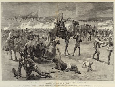 Der Krieg im Sudan, die Schlacht von Gubat, 19. Januar von Frederic Villiers