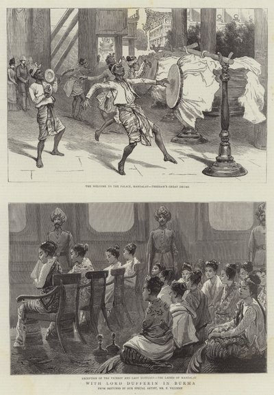 Mit Lord Dufferin in Burma von Frederic Villiers