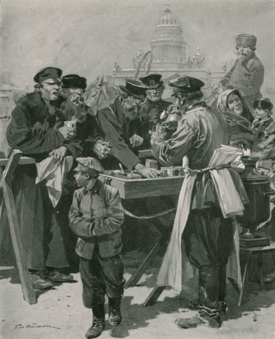 Ein Teestand für Droschkenfahrer von Frederic de Haenen