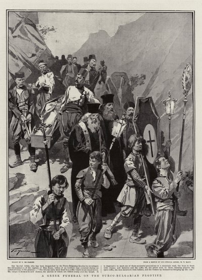 Ein griechisches Begräbnis an der türkisch-bulgarischen Grenze von Frederic de Haenen