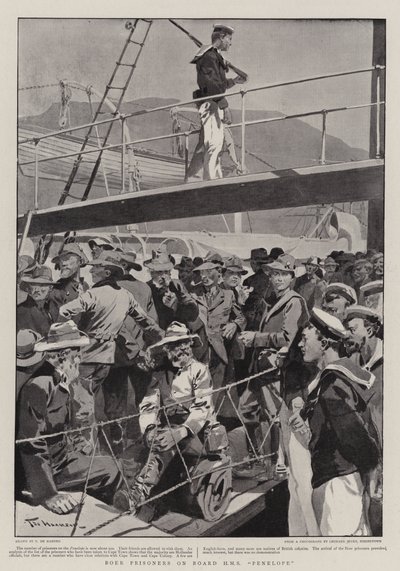 Buren-Gefangene an Bord der H.M.S. Penelope von Frederic de Haenen