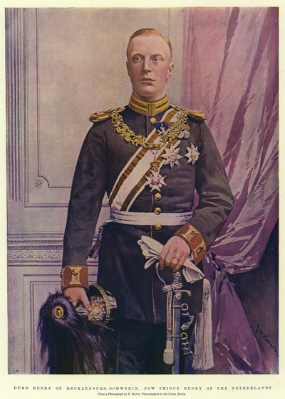 Herzog Heinrich von Mecklenburg-Schwerin, jetzt Prinz Heinrich der Niederlande von Frederic de Haenen