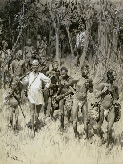 Wie der weiße Mann im Kongo-Staat handelt: Gummi und Geiseln bringen von Frederic de Haenen