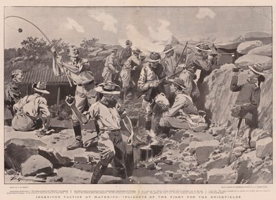 Geniale Taktiken in Mafeking, Vorfälle des Kampfes um die Ziegelei von Frederic de Haenen