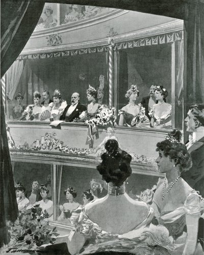 König Edward VII. und Familie im Covent Garden von Frederic de Haenen