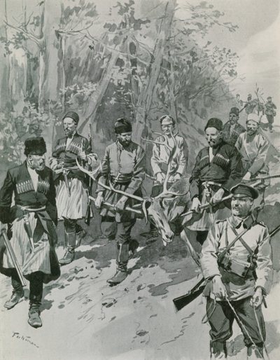 Rückkehr von einer Jagd im Kaukasus von Frederic de Haenen