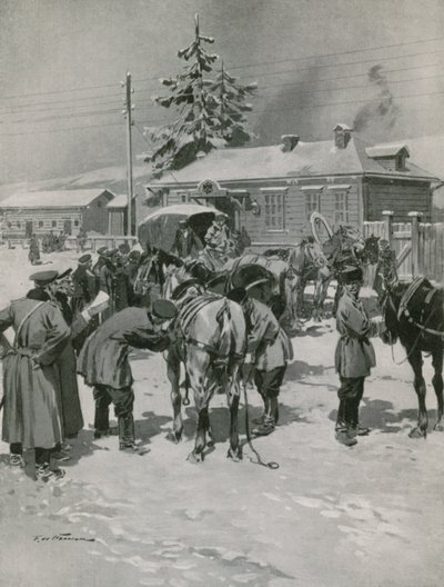Poststation im Ural von Frederic de Haenen