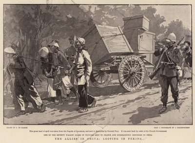 Die Alliierten in China, Plünderung in Peking von Frederic de Haenen
