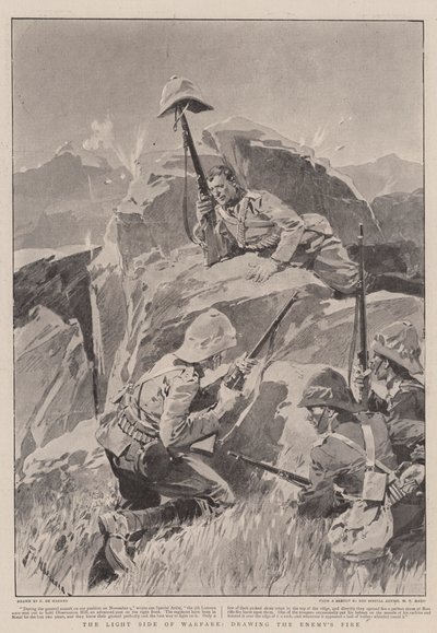 Die helle Seite des Krieges, das Feuer des Feindes anziehen von Frederic de Haenen