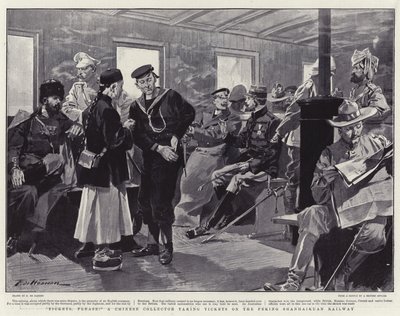 Fahrkarten, bitte! Ein chinesischer Sammler nimmt Fahrkarten auf der Peking Shanhaikuan Eisenbahn von Frederic de Haenen