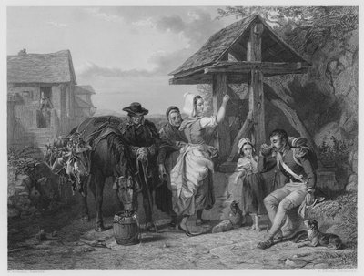 Der müde Soldat, aus dem Bild in der Vernon-Galerie von Frederick (after) Goodall