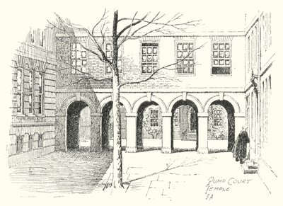 Pump Court, Temple von Frederick Adcock