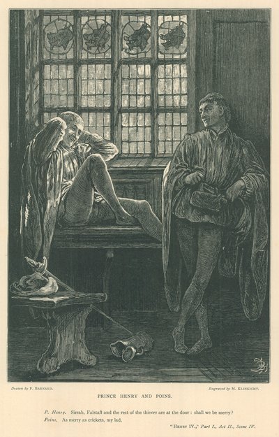 Illustration für König Heinrich IV, Teil I von Frederick Barnard