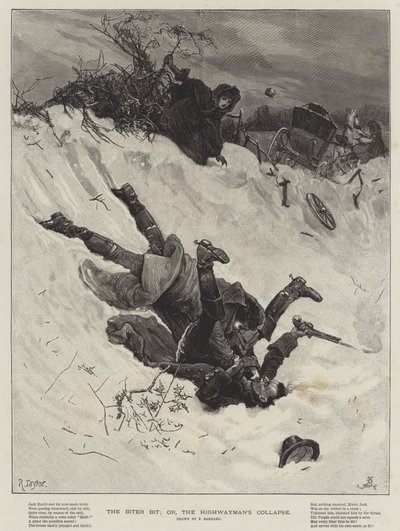 Der Gebissene; oder, der Zusammenbruch des Straßenräubers von Frederick Barnard