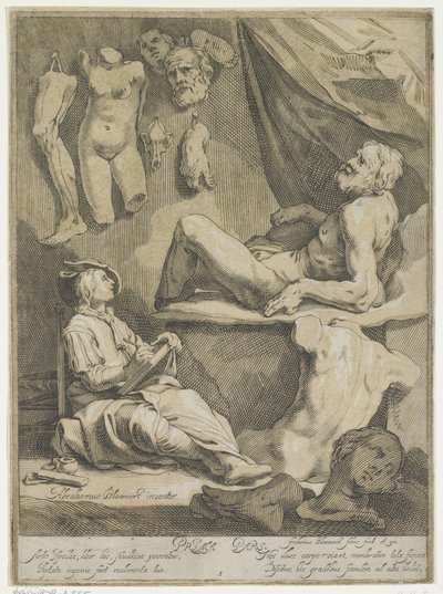 Titelblatt von Oorspronkelyk en vermaard konstryk tekenboek von Frederick Bloemaert