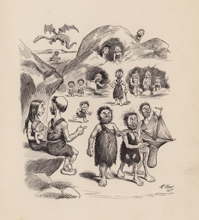 Unsere antediluvianischen Vorfahren von F. Opper: Nummer Eins von Frederick Burr Opper
