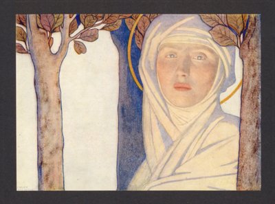 St. Brigid, 6. Jahrhundert, Fest 1. Februar von Frederick Cayley Robinson