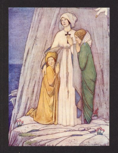 St. Etheldreda, 8. Jahrhundert, Fest 23. Juni von Frederick Cayley Robinson