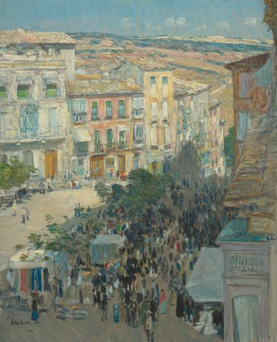 Ansicht einer südfranzösischen Stadt, 1910 von Frederick Childe Hassam