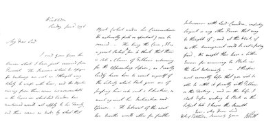 Brief von William Pitt an den Herzog von Portland, 1796 von Frederick George Netherclift