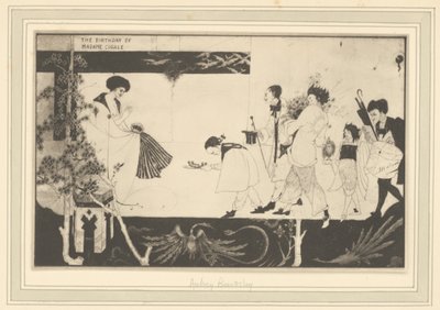 Aubrey Beardsley: Geburtstag von Madame Sagalle von Frederick H. Evans