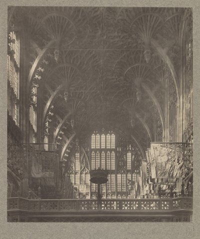 Kapelle von Heinrich VII: Dach des Fächergewölbes von Frederick H. Evans