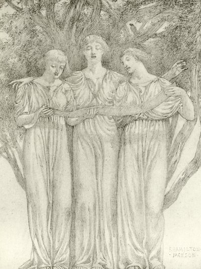 Die Feen (Gravur) von Frederick Hamilton Jackson