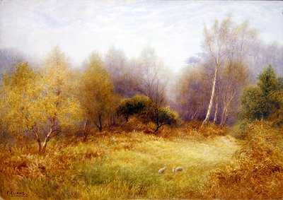 Kaninchen in einer Waldlichtung von Frederick Henry Evans