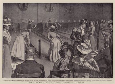 Ein neues Spiel für Damen, ein Kegelwettbewerb in Berlin von Frederick Henry Townsend