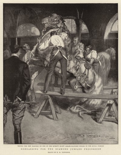 Probe für die Diamantjubiläumsprozession von Frederick Henry Townsend