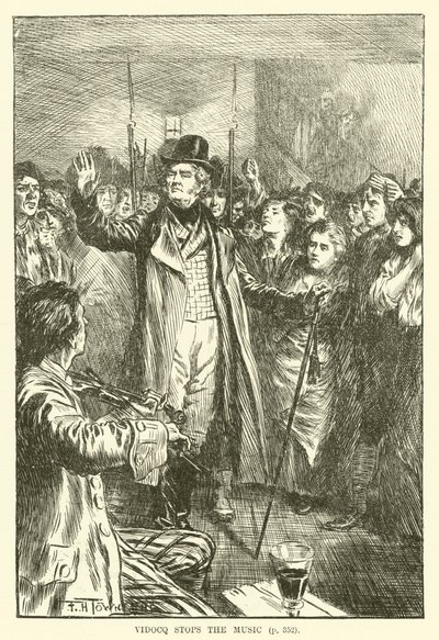Vidocq stoppt die Musik (Stich) von Frederick Henry Townsend