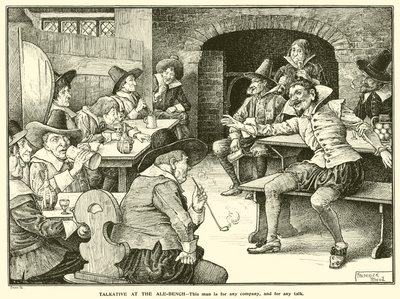 Gesprächig an der Bierbank von Frederick Hurten Rhead