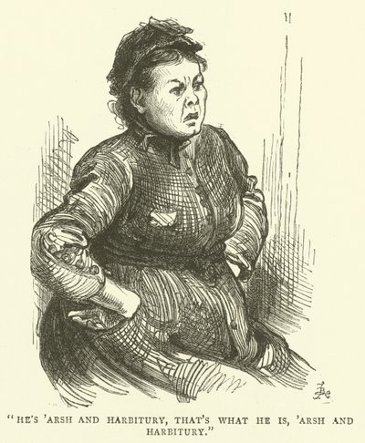 Eine Frau, die wütend ist, weil sie zu einem Treffen mit einem Schulbehördenbeamten vorgeladen wurde, weil sie ihren Sohn nicht zur Schule geschickt hat von Frederick L. Bernard