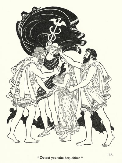 "Nimm sie auch nicht" (Lithografie) von Frederick Richardson