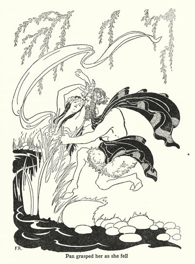 Pan ergriff sie, als sie fiel von Frederick Richardson