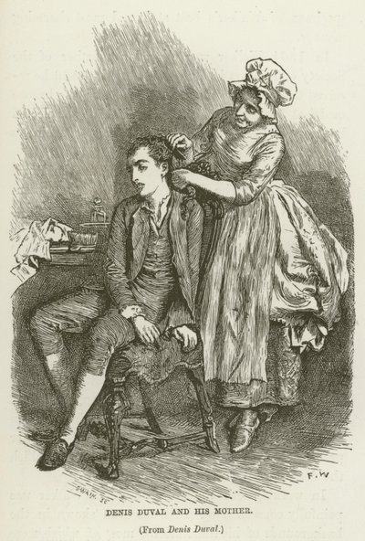 Denis Duval und seine Mutter von Frederick Walker