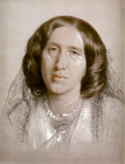 George ELIOT, Porträt 1865 von Frederick William Burton