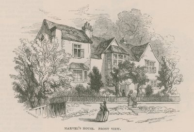 Andrew Marvels Haus, Highgate, London von Frederick William Fairholt