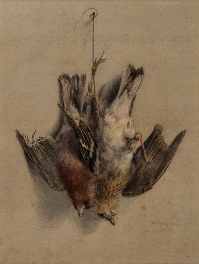 Stillleben, Lerchen von Frederick William Jackson
