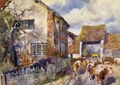 Mary Ardens Cottage, Wilmcote von Frederick William Newton Whitehead