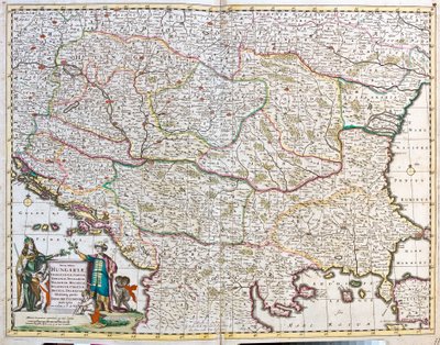 Karte des Königreichs Ungarn (Radierung) von Frederick de Wit